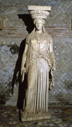 Kore, copy of a caryatid from the Erechtheion in Athens